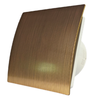 Badkamer/toilet ventilator - met timer & vochtsensor - Ø100mm - goud - thumbnail