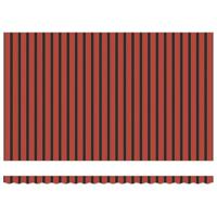 Automatische intrekbare luifel oranje en bruin 500x350 cm - thumbnail