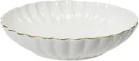 Decoris schaal porselein rond 20x4.5cm wit - thumbnail