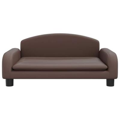 Hondenmand 70x45x30 cm kunstleer bruin