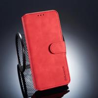 DG. MING Retro olie kant horizontale Flip Case voor Huawei Mate 20 Pro met houder & kaartsleuven & portemonnee (rood) - thumbnail