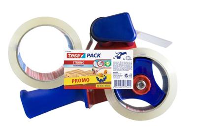 Tesa handdozensluiter met 2 rollen tape Tesa handdozensluiter met 2 rollen tape