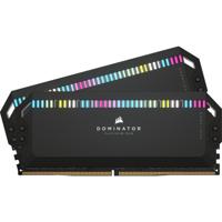 Corsair dominator platinum rgb 64 gb ddr5-5200 (2x 32 gb) werkgeheugen (zwart, cmt64gx5m2b5200c40, xmp 3.0) - thumbnail