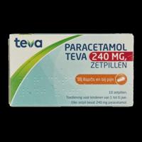 Paracetamol 240 mg 10 Zetpillen - thumbnail
