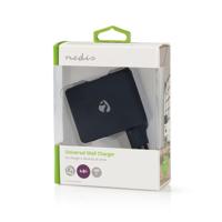 Wandoplader | 4,8 A | 4 uitgangen | USB-A | Zwart - thumbnail