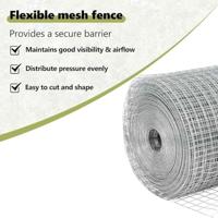 VidaXL Hek met paal zilver 1 x 10 m staal - thumbnail