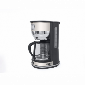 Muse MS-220 SC Koffiezetapparaat Beige, Zwart Capaciteit koppen: 10 Glazen kan, Warmhoudfunctie