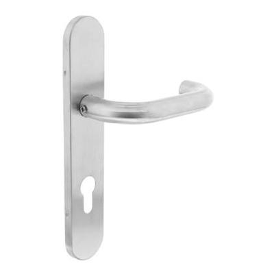 Intersteel Deurkruk Rond op schild profielcilindergat 72mm - RVS