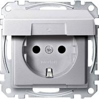 Merten MEG2310-0460 Wandcontactdoos System M Aluminium 1 stuk(s) - thumbnail