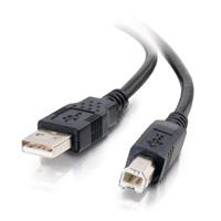 C2G 1M USB-printerkabel, USB 2.0 A naar B-kabel. Compatibel met printers en scanners van HP, Epson, Brother, Samsung, Cannon en alle andere USB A/B-apparaten, Zwart - thumbnail