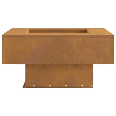 VidaXL Vuurkorf bruin 60 x 60 x 30 cm cortenstaal VidaXL Vuurkorf bruin 60 x 60 x 30 cm cortenstaal