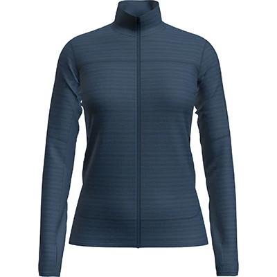 Icebreaker Merino Blend 300 RealFleece™ Descender LS Zip Vest Dames Atlantis S