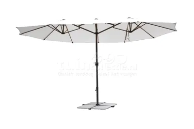 Leco Parasol Ovaal 270x460cm Licht Grijs