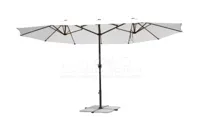 Leco Parasol Ovaal 270x460cm Licht Grijs - thumbnail