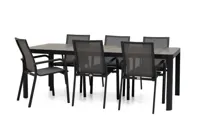 Trestino diningset gironde 220 dining antraciet - thumbnail