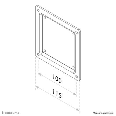 Neomounts VESA-adapter Geschikt voor serie: Universeel Zwart