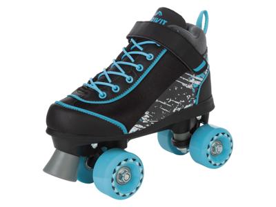 CRIVIT Kinder rolschaatsen maat 33-36 (Zwart/wit/blauw, 35/36)