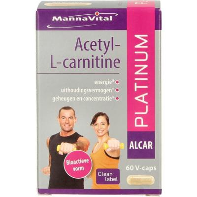 Mannavital Acetyl-L-Carnitine platinum 60 Vegetarische capsules
