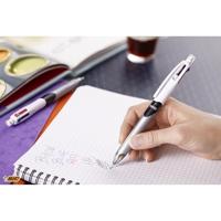 Balpen bic 3kleuren + vulpotl hb 0.7mm m wit | 12 stuks - thumbnail