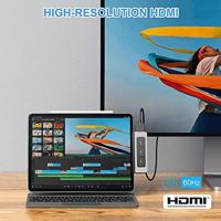 Hub USB Hyper HD449 Grijs Zilverkleurig - thumbnail