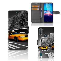 Bookcase Moto E6s Flip Cover New York Taxi - thumbnail