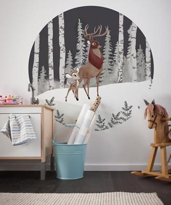 Komar Into Adventure; Komar Dots Behangcirkel Disney - Bambi - Great Prince - DD1-014