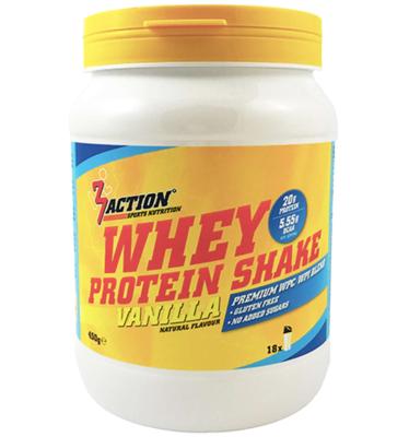 3ACTION Whey protein shake vanille 450 gram 1201000050 3ACTION Whey protein shake vanille 450 gram 1201000050