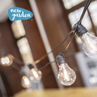 LED-lichtkrans New Garden Allegra 8 m 10 Wit/Zwart Zon - thumbnail