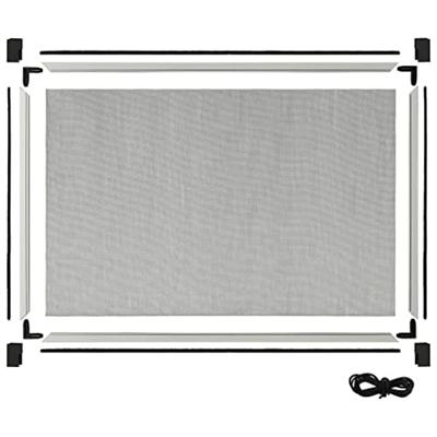 VidaXL Raamhor uitschuifbaar (100-193)x75 cm wit