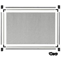 VidaXL Raamhor uitschuifbaar (100-193)x75 cm wit - thumbnail