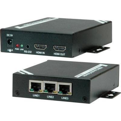 ROLINE HDMI Extender via TP, Cat.5/6, cascadeerbaar, 100m ROLINE HDMI Extender via TP, Cat.5/6, cascadeerbaar, 100m