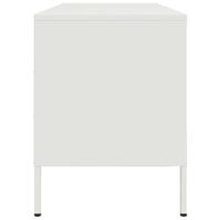 Tv-meubel 100,5x39x50,5 cm staal wit - thumbnail