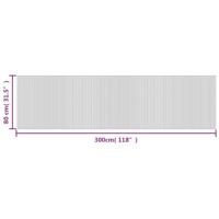 VidaXL Vloerkleed rechthoekig 80x300 cm bamboe bruin - thumbnail