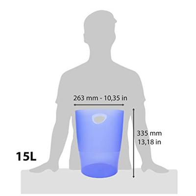 Exacompta papiermand Iderama ijsblauw Exacompta papiermand Iderama ijsblauw