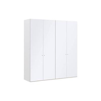 Goossens Kledingkast Easy Storage Ddk, Kledingkast 203 cm breed, 220 cm hoog, 4x glas draaideur