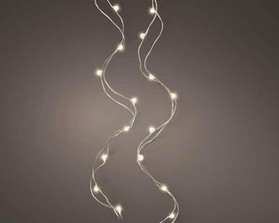 Microled kerstverlichting warm wit 100 lamps