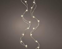 Lumineo Micro kerstverlichting op batterijen 100Led 4.95m Warm wit - thumbnail