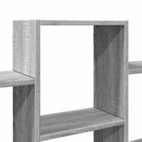 Wandschap 159x18x66 cm bewerkt hout grijs sonoma eikenkleurig - thumbnail