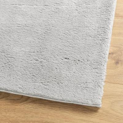VidaXL Vloerkleed huarte laagpolig zacht wasbaar 140x200 cm grijs