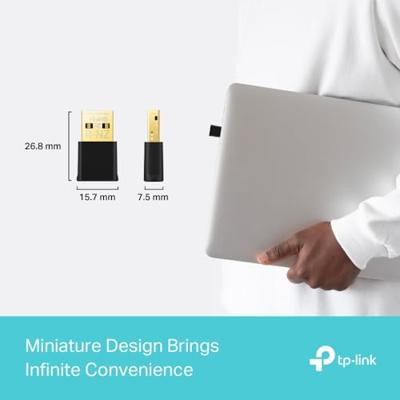 TP-Link Archer TX20U Nano Wifi adapter Zwart - thumbnail