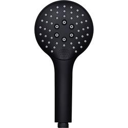 Saqu Classic Smart Light handdouche rond 3 stralen mat zwart