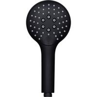 Saqu Classic Smart Light handdouche rond 3 stralen mat zwart - thumbnail