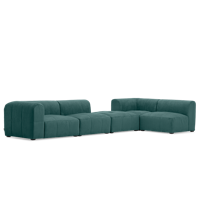 Modulaire Bank Honolulu Blauw Stof - thumbnail