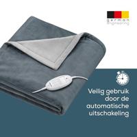 Beurer HD 75 Cosy Dark Grey Warmtedeken 100 W Dark grey - thumbnail