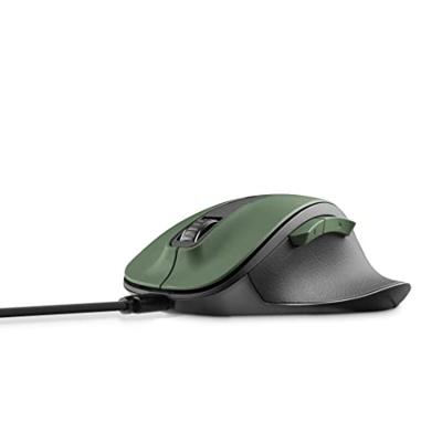 Hama optische draadloze muis 6 knoppen mw-500 recharge accu ergo. bosgroen - thumbnail
