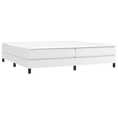 Boxspringframe kunstleer wit 200x200 cm