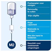 Tork Handdoekdispenser | H360xB239xD227ca.mm | vulstandweergave, afsluitbaar | 1 stuk - 559000 559000 - thumbnail