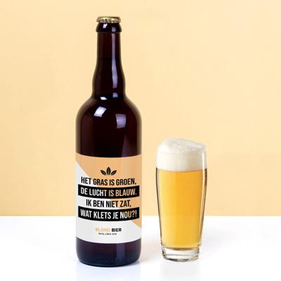 Bierfles (750ml) Het gras is groen Bierfles (750ml) Het gras is groen