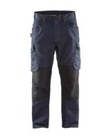 Blåkläder Service werkbroek denim 14971141 | Marineblauw/Zwart | Maat 52 - 7330509554791 - thumbnail