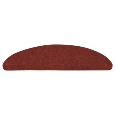 VidaXL Trapmatten zelfklevend 15 st 56x17x3 cm rood